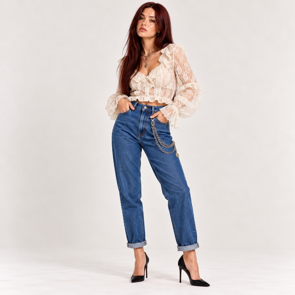 Vintage 80s 90s Lee High Waisted Tapered Leg Jeans 14 PET